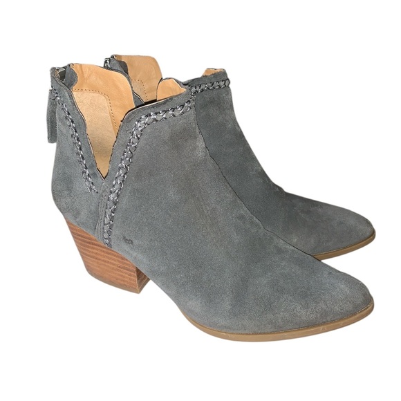 Dolce Vita Dylan Womens Suede Laceless Ankle Boots Anthracite Suede Size‎ 7.5 - Picture 1 of 6